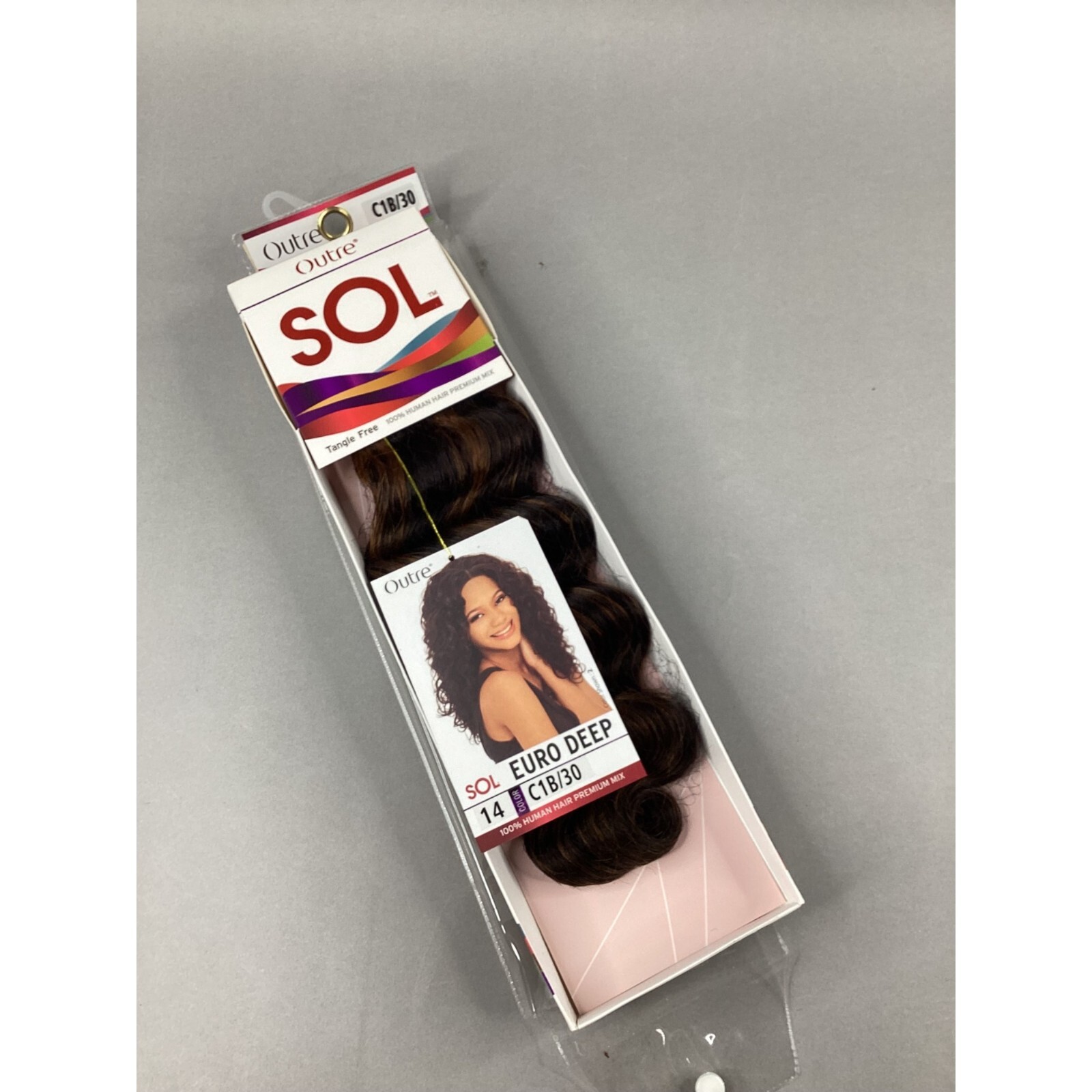 Outre Euro Deep 14″ #C1B/30 Off Black Highlights Blend Hair Extensions