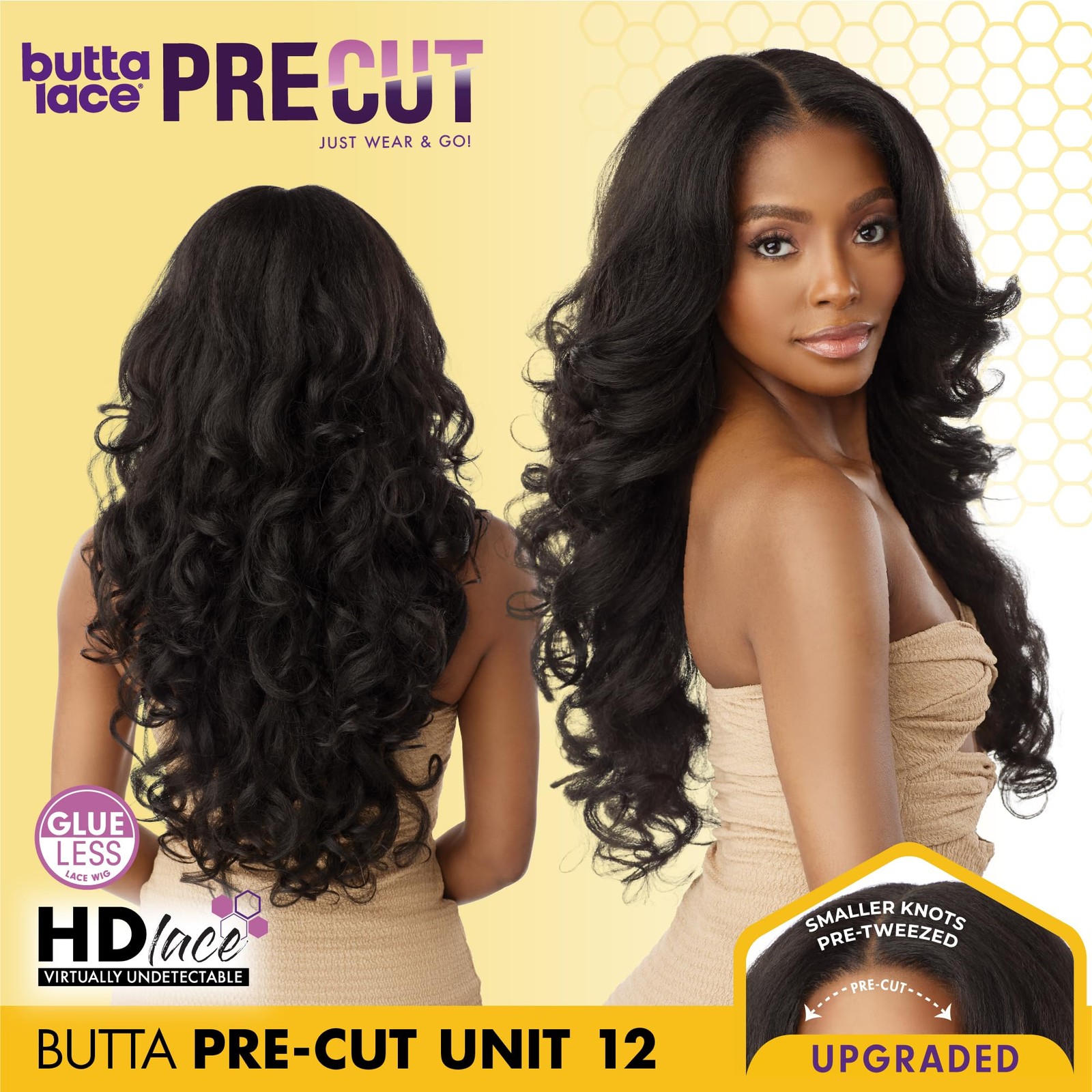 Sensationnel Butta Lace Precut Wigs – Unit 12 Glueless Extra Wide 5 Inch Deep Pa