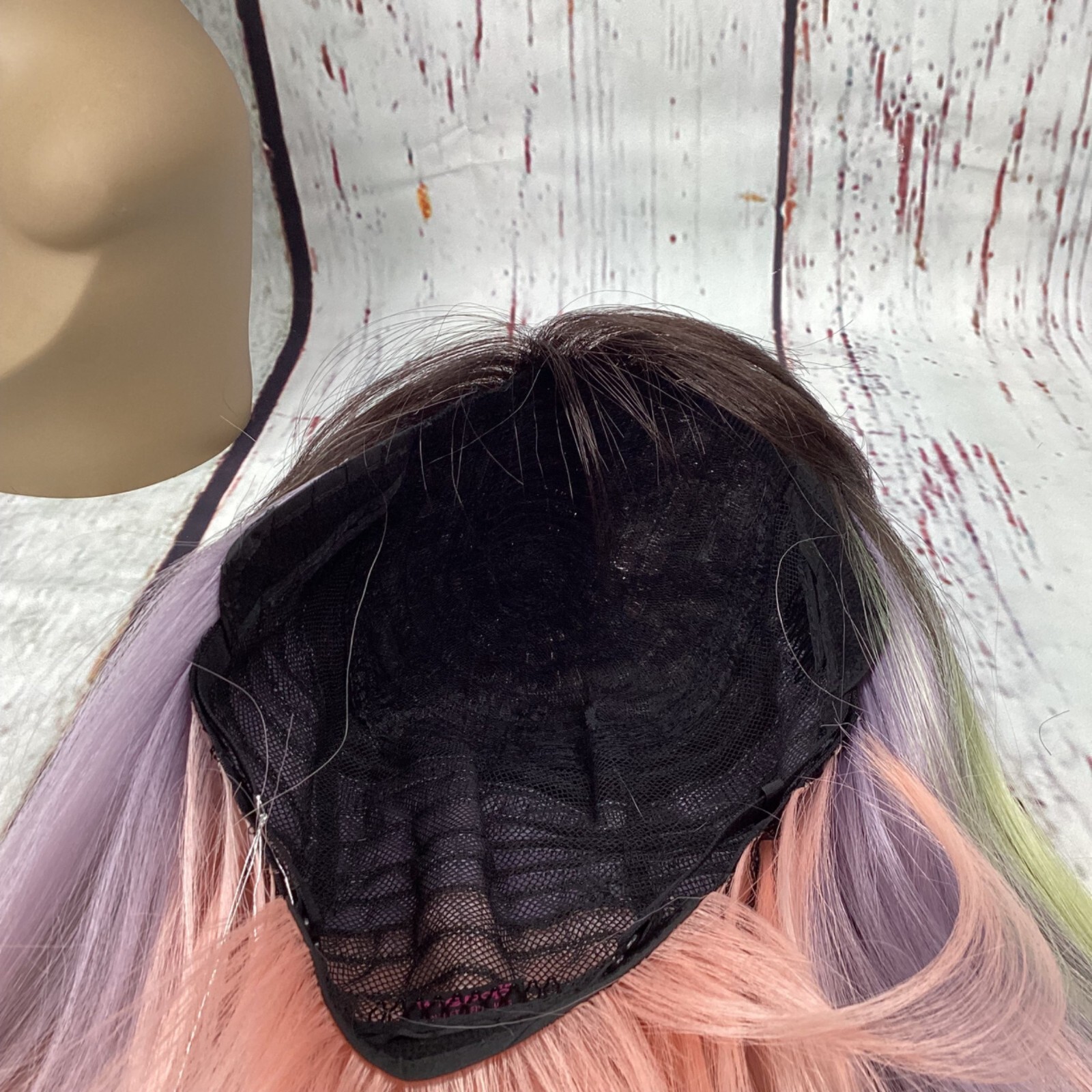 Taurus Cosmic Unicorn Straight Blunt Cut Wig with Bang Classic Cap Synthetic
