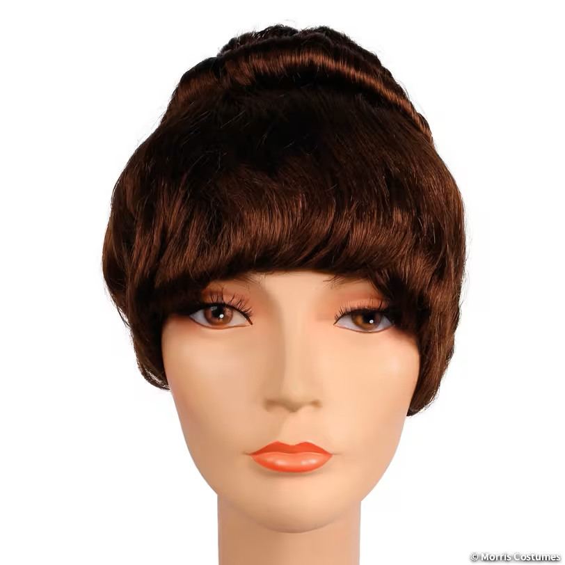 Women’s Upswept Hair Colonial Lady Wig – Medium Brown Red 30