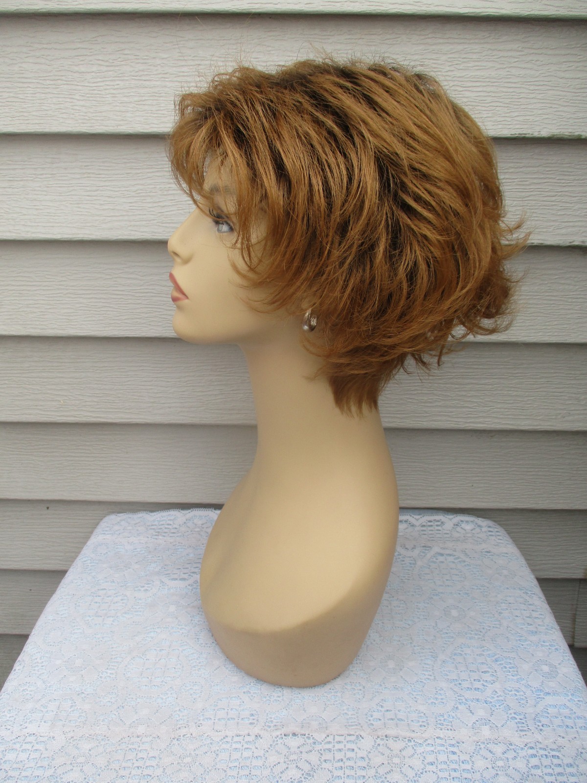 Trendy MYSTERY WIG Size Average Color COPPER RED Shade TAGS REMOVED from CAP