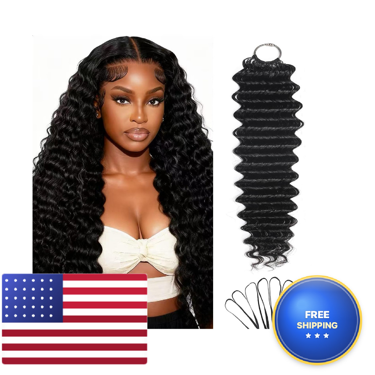 Xsy Human Crochet Hair For Black Women 20 Inch 50G 40 Strands Miracle Knots