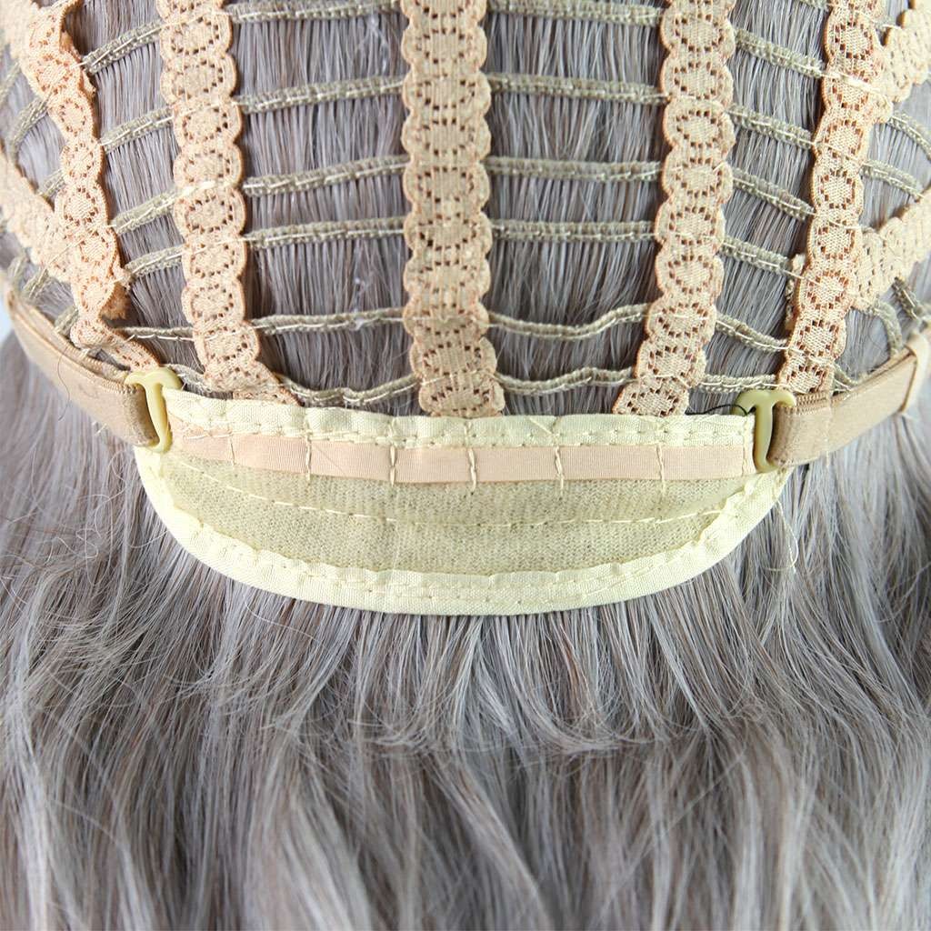 Faux Long Wavy Curly Glueless Wigs Women Ombre Human Hair Front Charm Wigs US