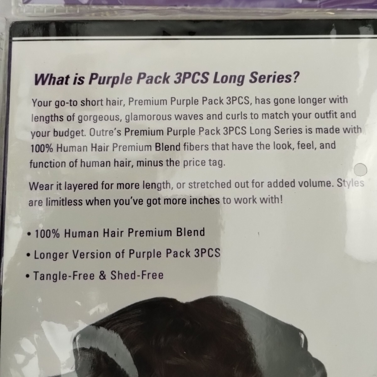 Outre Purple Pack Long Series 3PCS Twist Jade Swirl Long 1B DR2730 100% Human