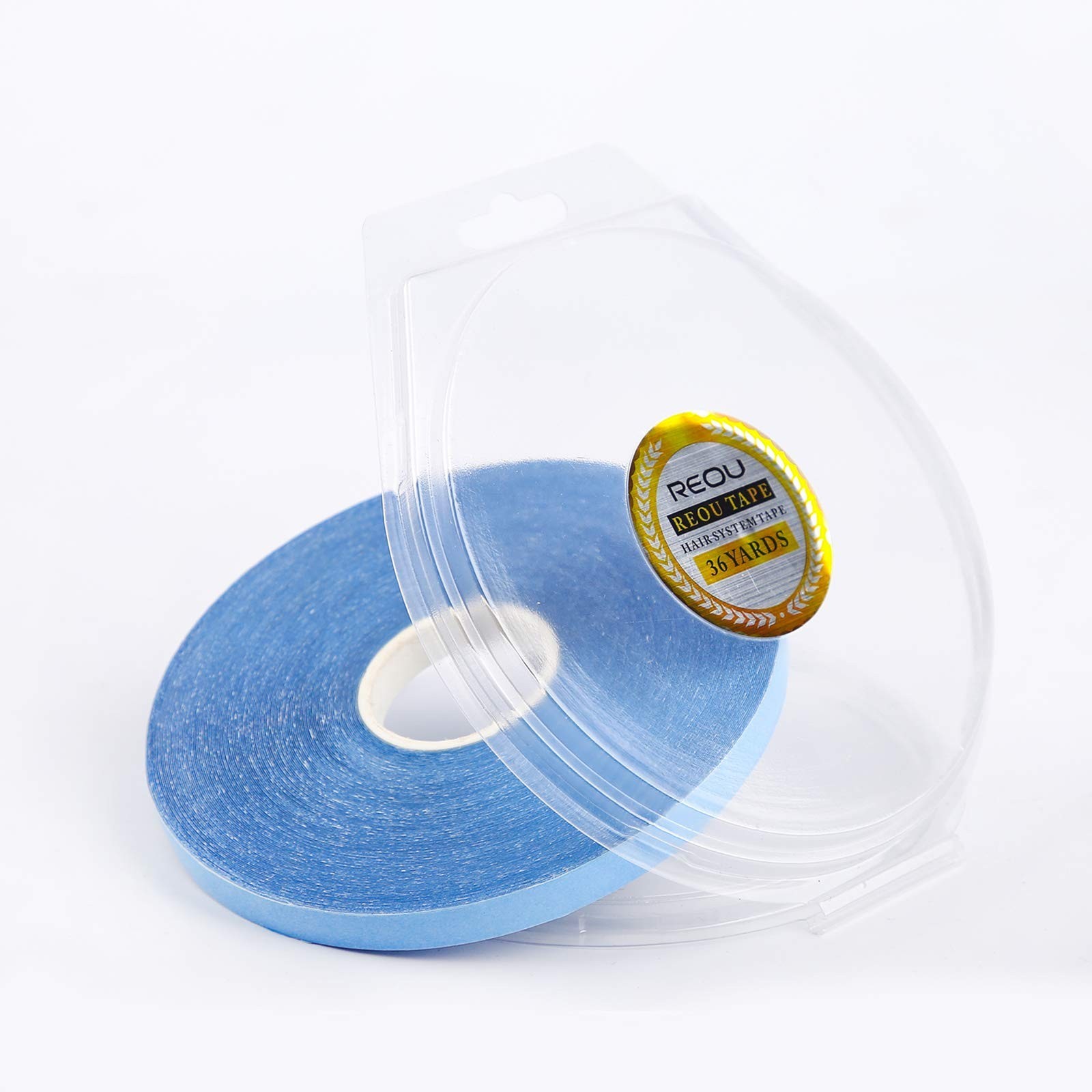 Double-Sided Hair Extension Tape Roll – Waterproof, Strong Hold, 36 Yards, Blue