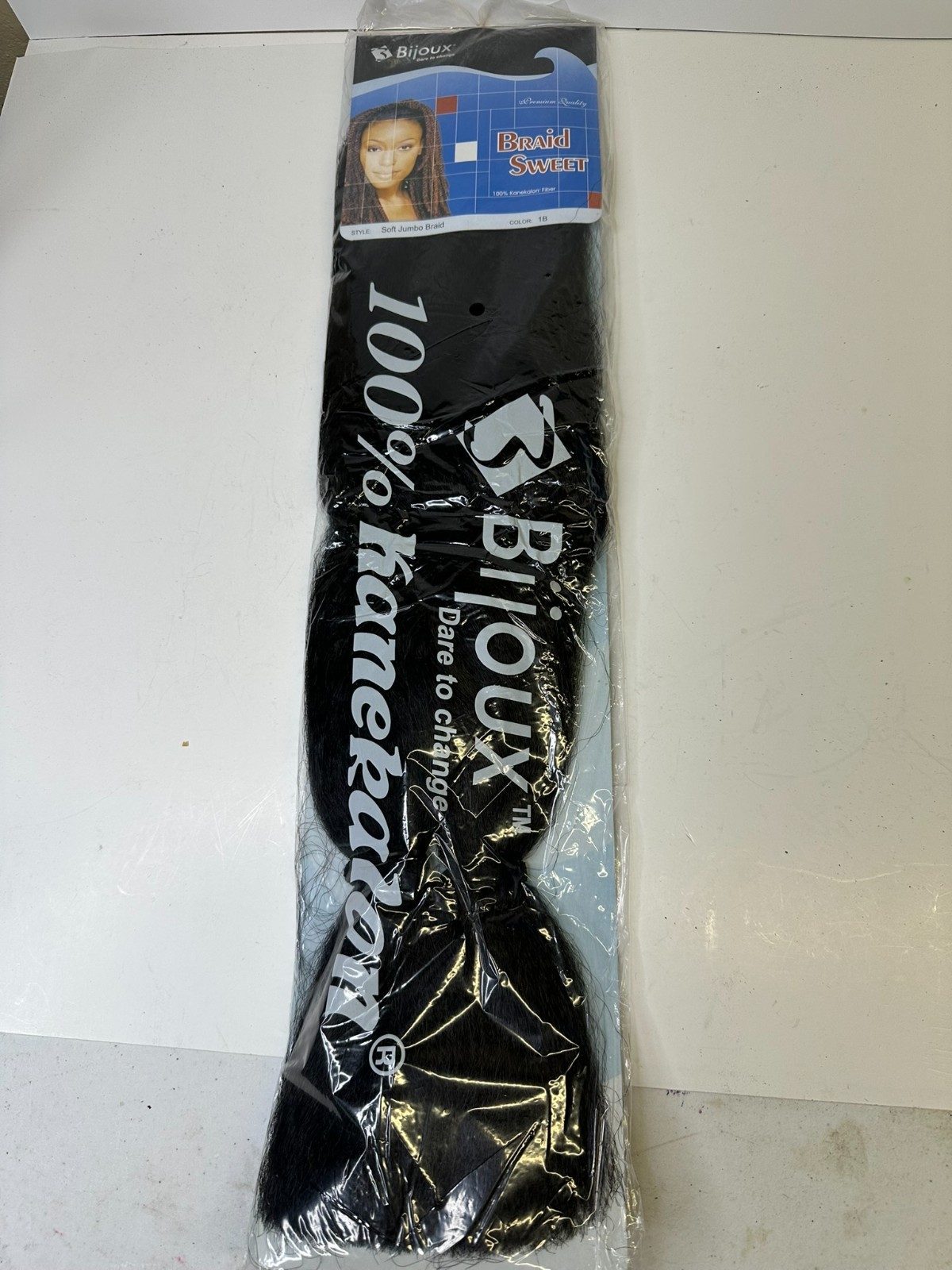 NEW ~ Bijoux Braid Sweet 100% Kanekalon Fiber Soft Jumbo Braid Color 1B