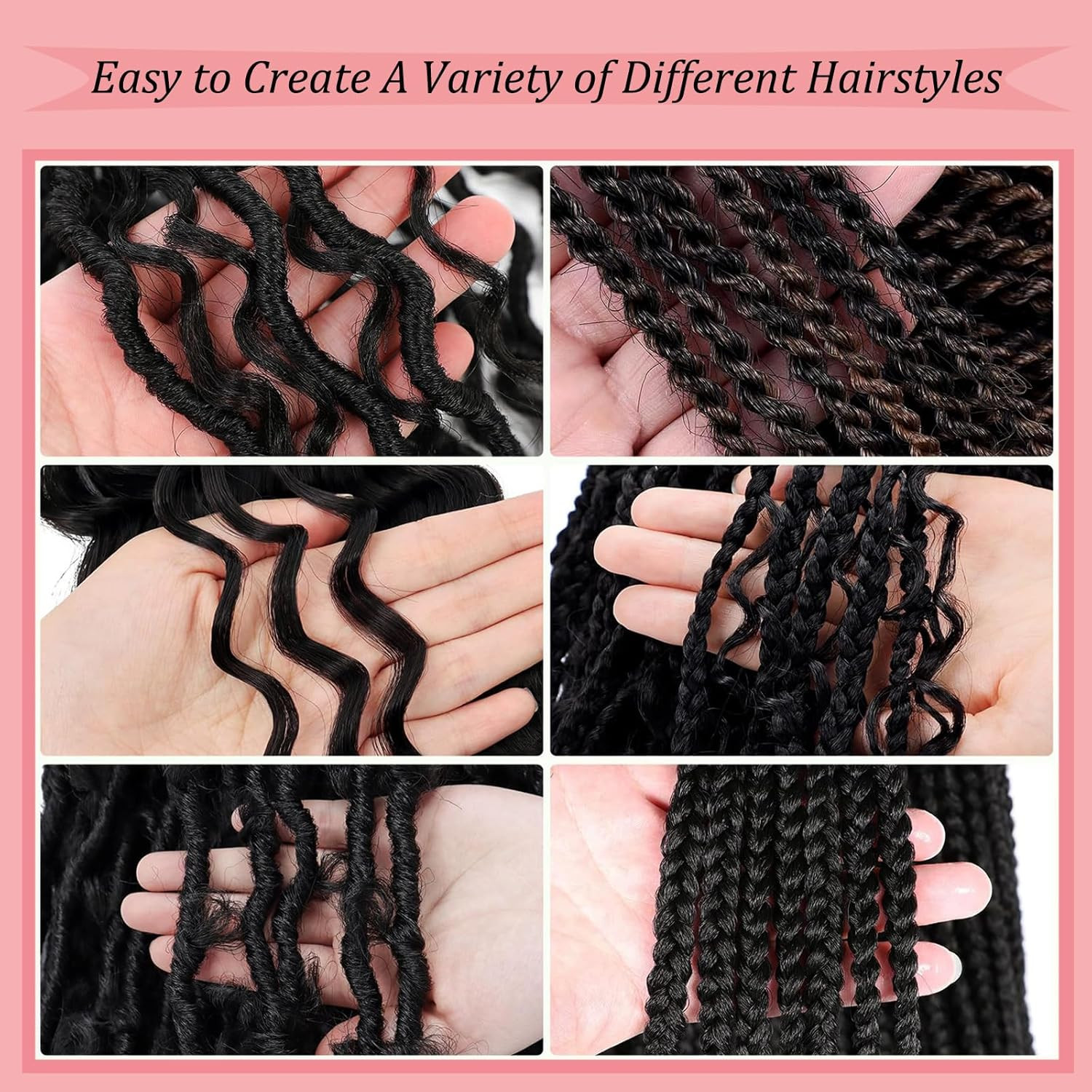 Water Deep Wave Curly Wavy Braiding Hair Pre Stretched Ocean Wave Crochet Hair N