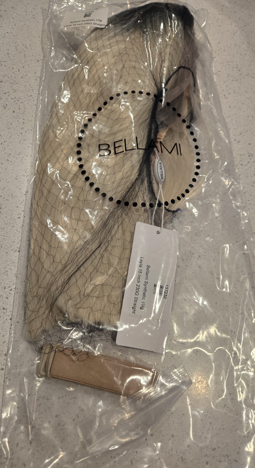 Bellami Synthetic Wig Leyla 15inch Straight Blonde New!