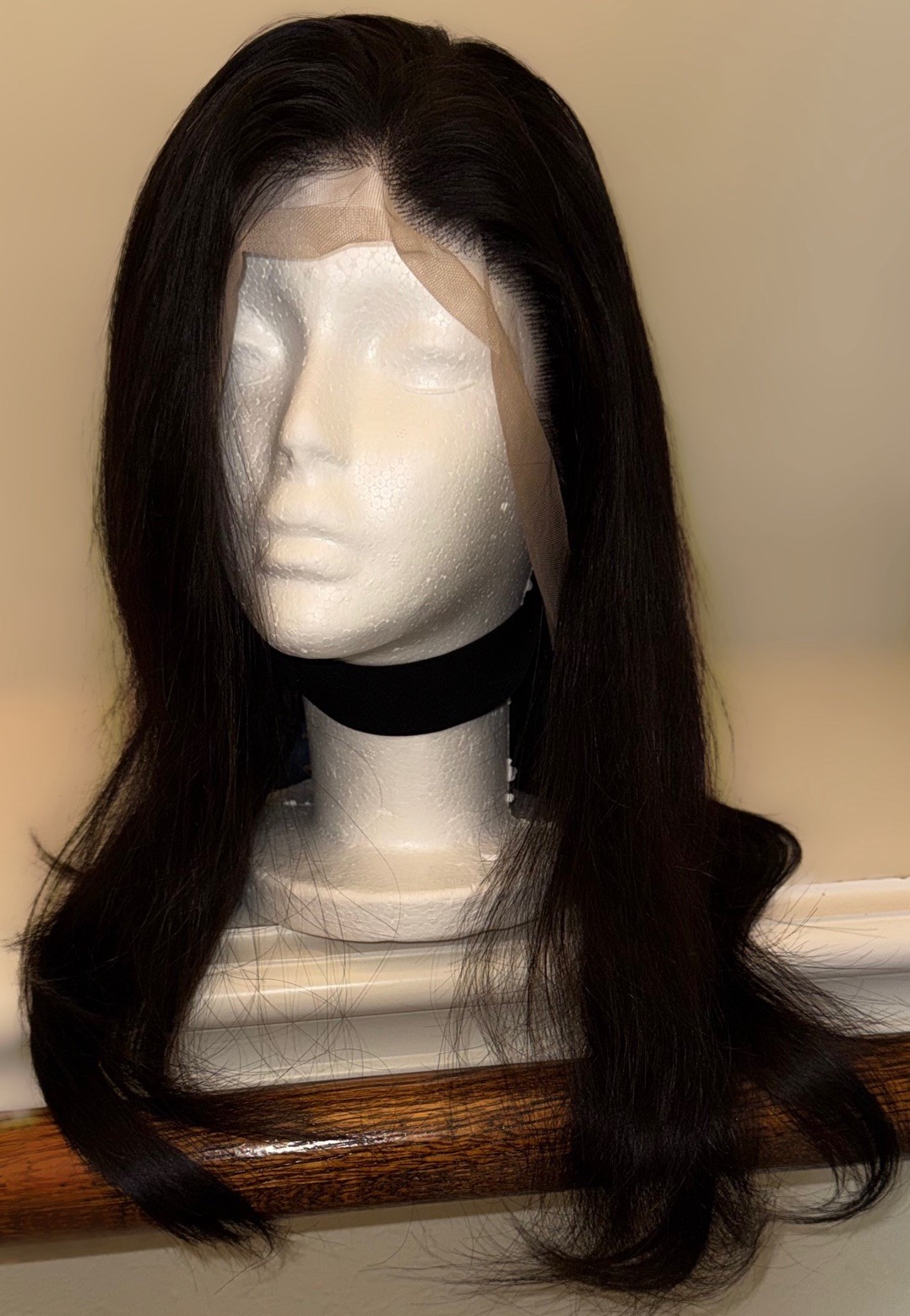 Brand New W/Tags,Beautiful,Jet Black,20 Inch,Straight,100% Human Hair,LF Wig