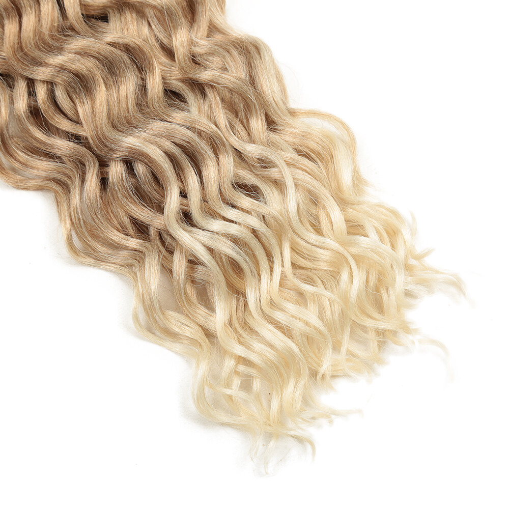 18″/24″ Deep Wave Crochet Braids Hawaii Curls Braiding Hair Extension Synthetic