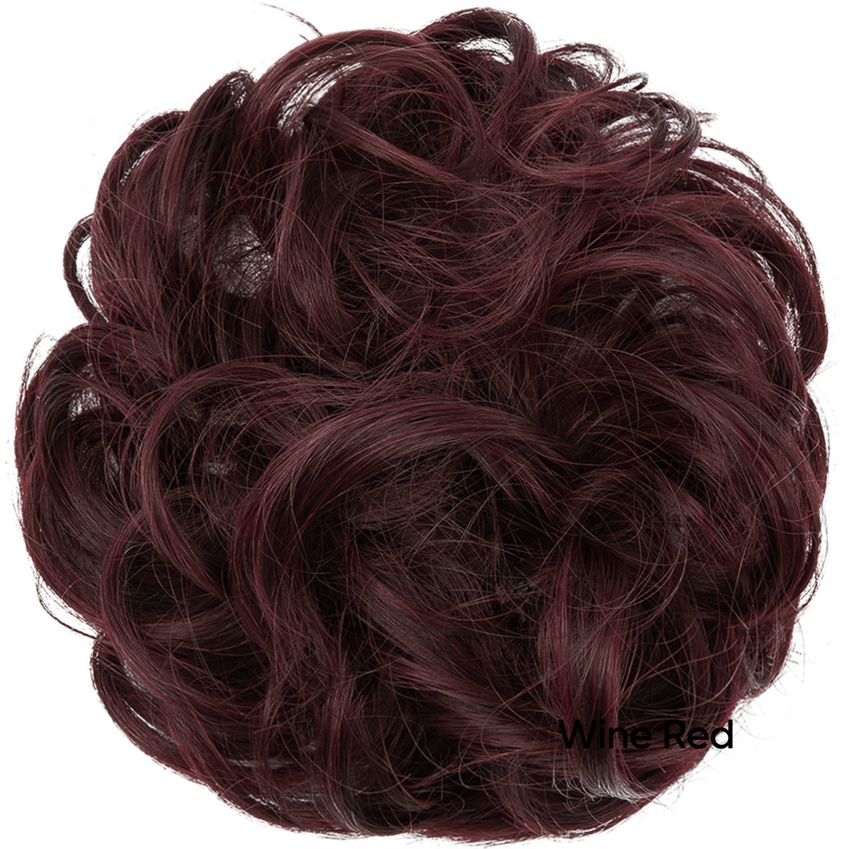 3Pack Temperature Silk Wig Hair Circle Round Head Elastic Fluffy Naturally Curly