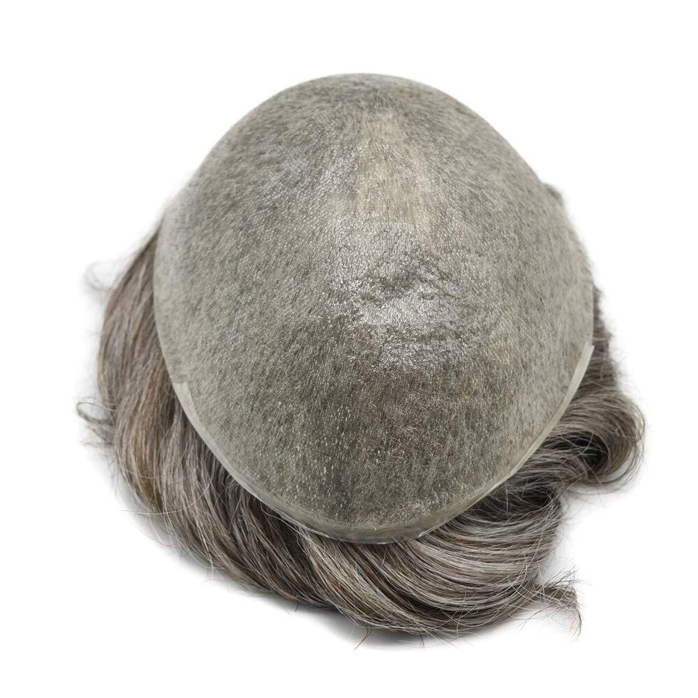 Mens Hair Replacement Ultra Thin Skin Toupee All Colors Hairpieces PU System Wig