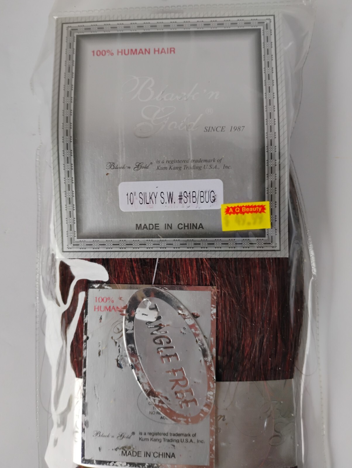 Black and Gold Human Hair Extensions 10″-12″-14″-18″- 10 Shades