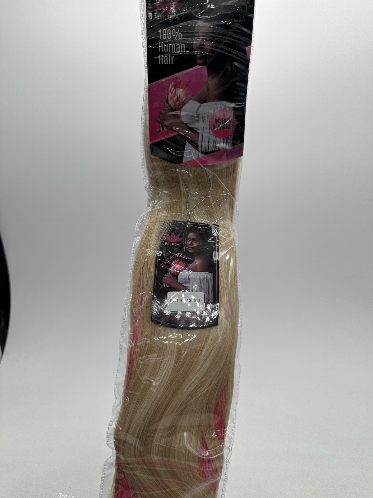 PROTEA Seamless Clip In Hair Extensions 18P613 16in Human Hair Weft Remy~100g