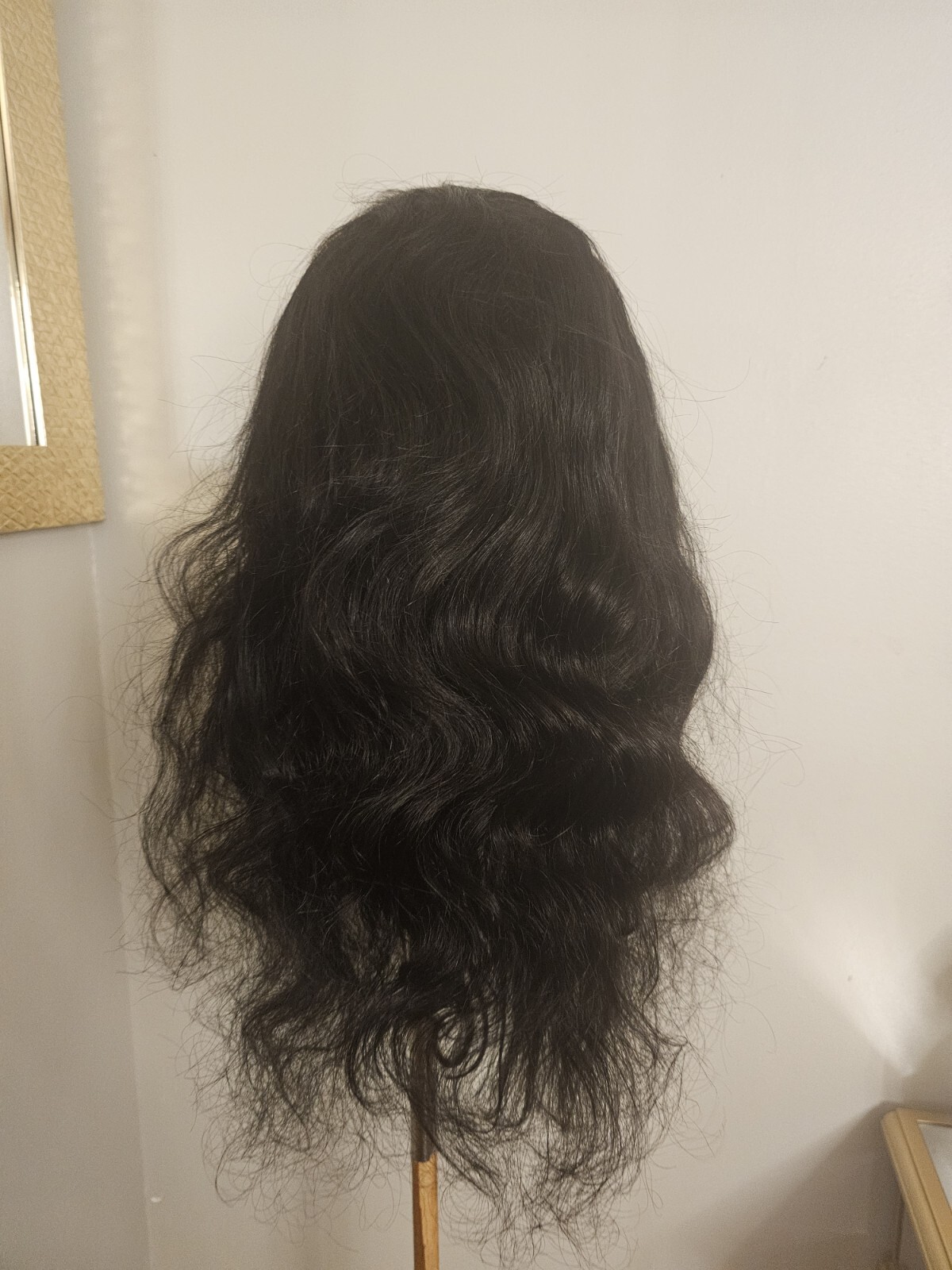 High Quality regular Top 22″ straight 100% Virgin Human Hair Lace Wig