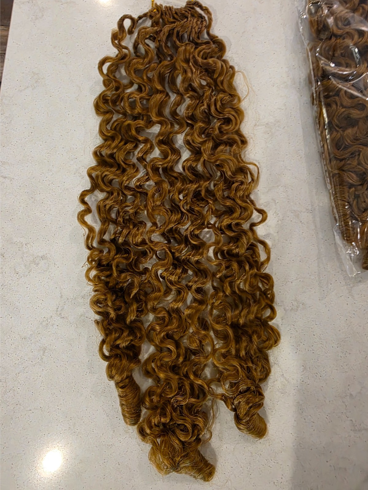 8 Packs Burmese Curly Crochet Hair 18 Inch Bohemian Braiding Hair 120 Strands