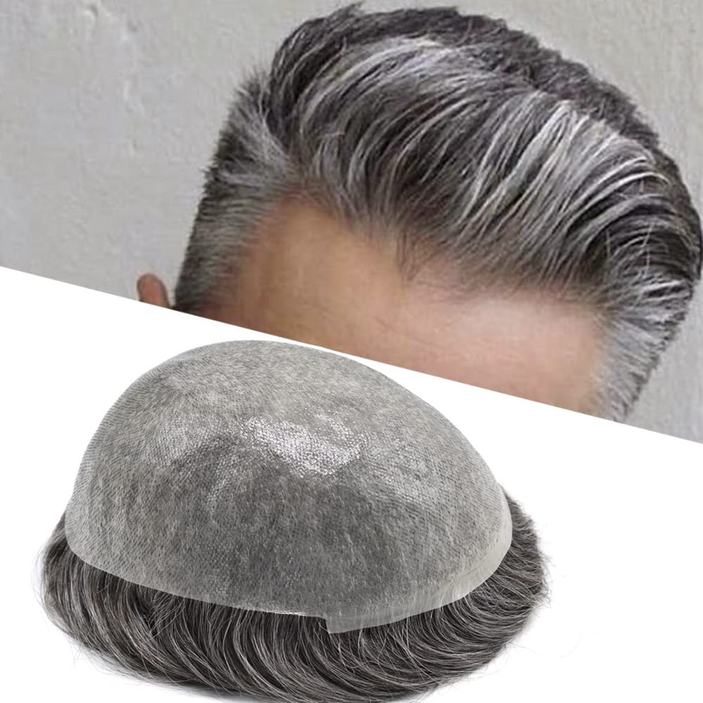 Ultra Thin Skin Toupee Mens Hair Replacement All Colors Hairpieces PU System US