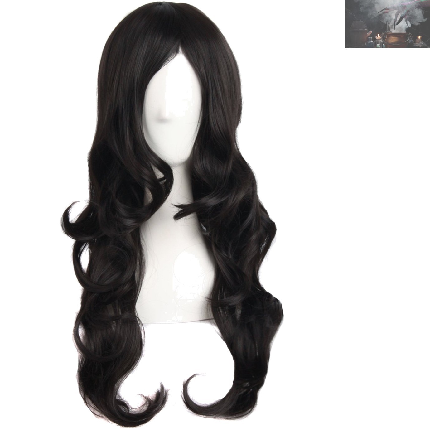 24 Inch Long Wavy Synthetic Wig for Elegant Parties – Adjustable Cap Size