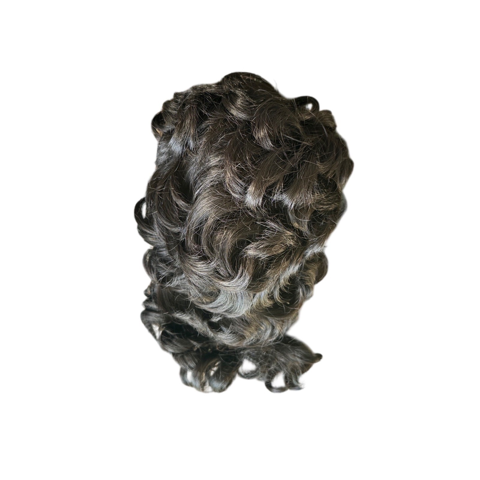 Brentwood Industries Brentlon Dark Brown Curly Hair Piece Wiglet Modacrylic 8in