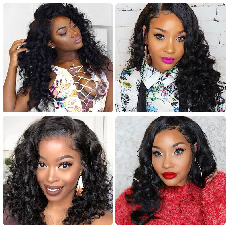 UNice Hair Cambodian Loose Wave Bundles Human Hair Extensions Virgin Hair Weaves