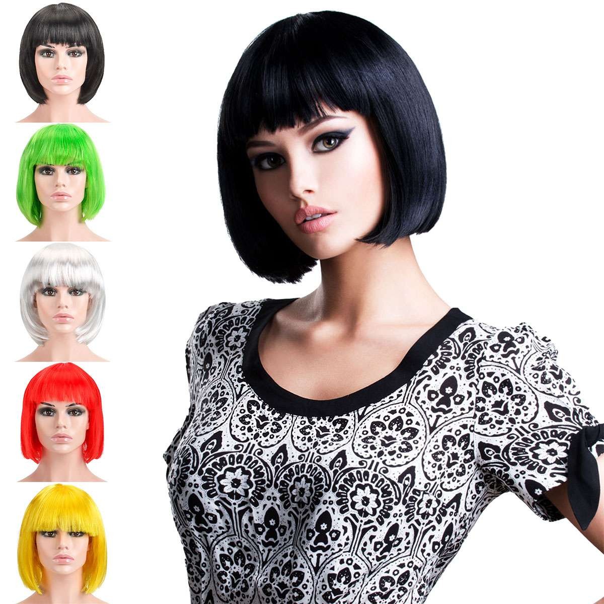 Sexy Short Full Wig Multiple Colors Cosplay Costume Anime Halloween Party Hair