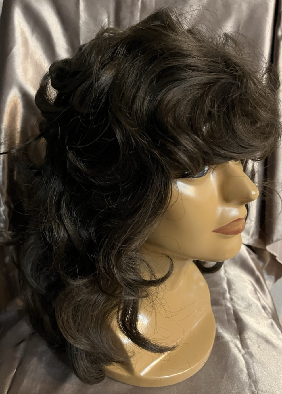 Beauty Trends Preowned Brown Synthetic Hair Wig