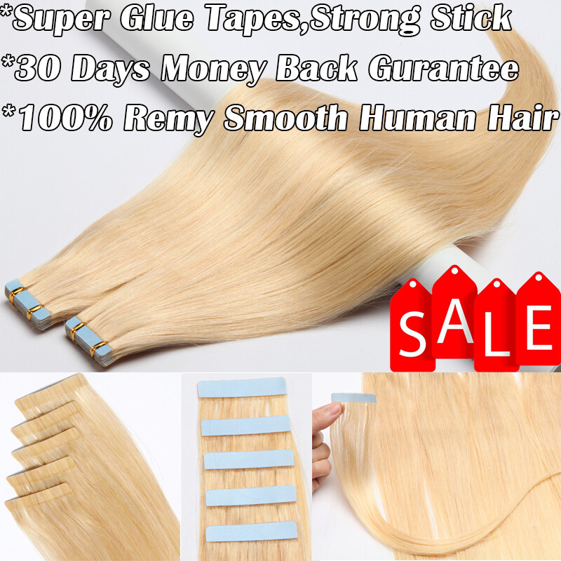 Thick Tape In Remy 100% Real Human Hair Extension Full Head Skin Weft/100g Brown