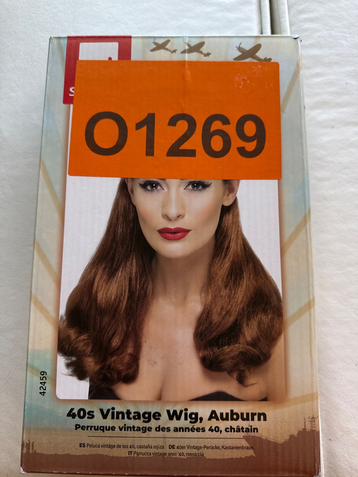 C 40s vintage wig auburn new in box smiffys