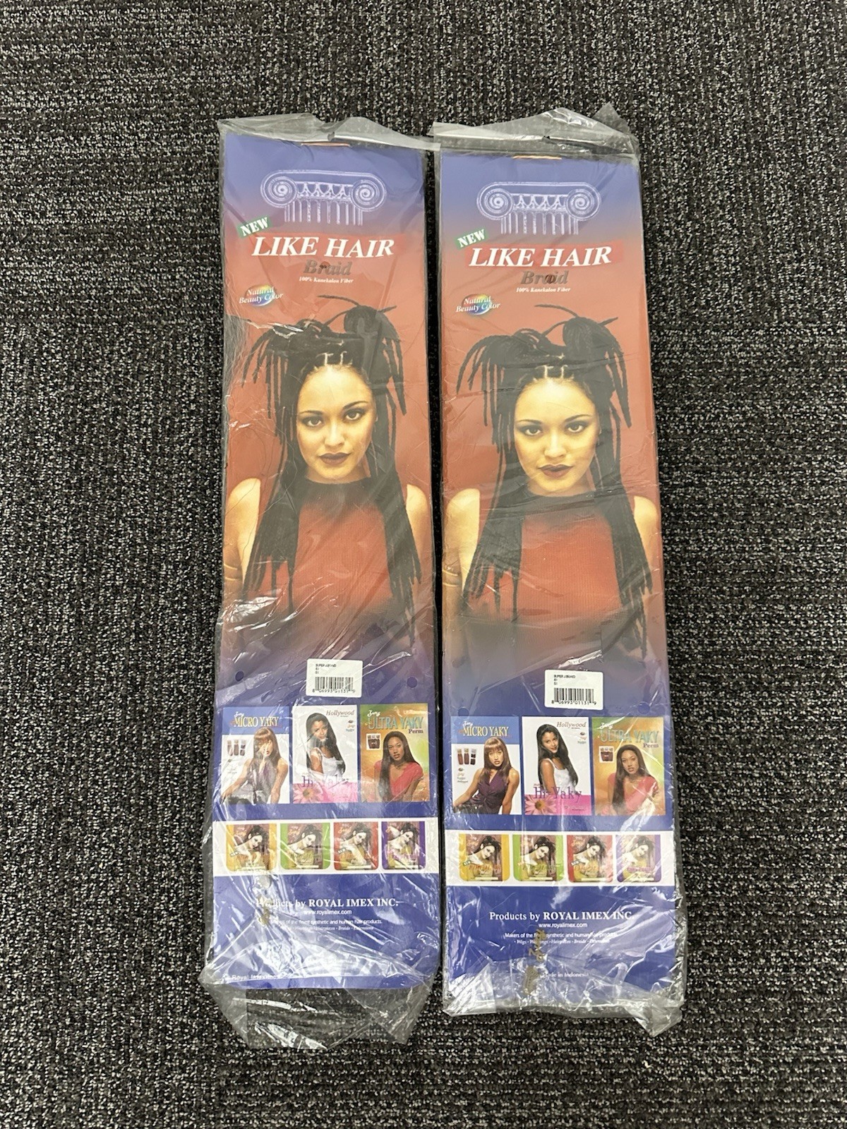 Set Of 2 ROYAL IMEX Hair 100% Kanekalon Fiber Brand New In Package Color 51