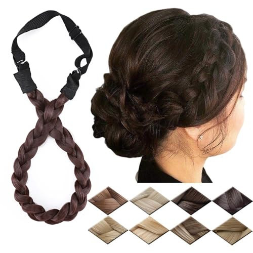Braided Headband Plaited Hair Band Chunky Braided Headband Elastic Stretch