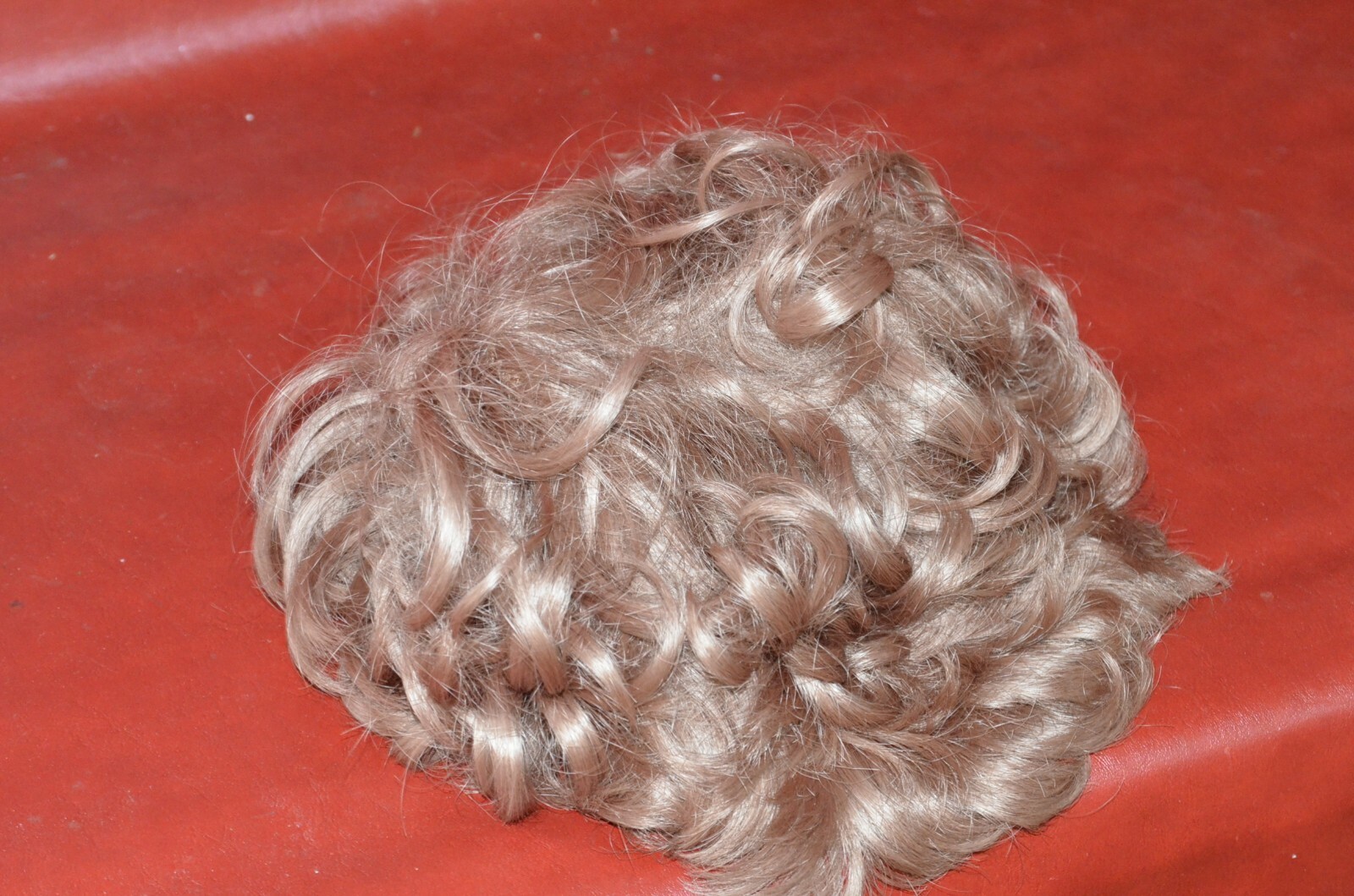 Vintage KaneKalon Wig Strawberry Blonde Short Curly Hair Hong Kong Antique Hair