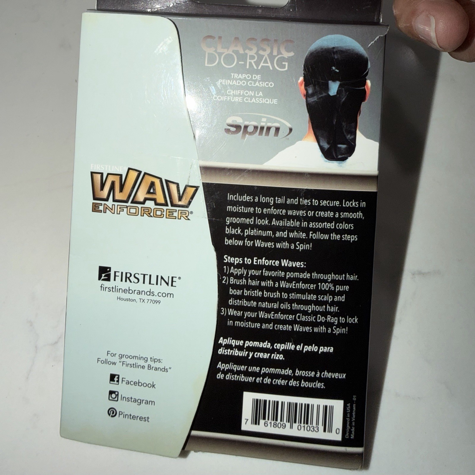 Wav Enforcer Snug Fit Do-Rag Black| New W/ Fast Shipping!
