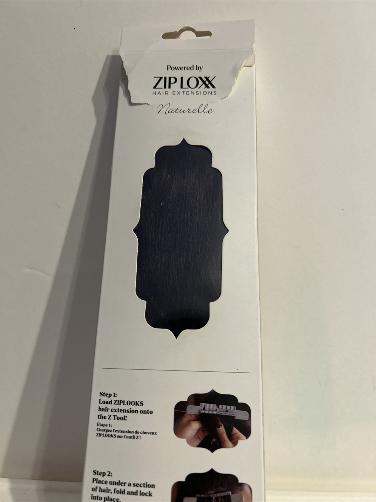 ZIPLOOKS Hair Extensions, 100% Human Hair #4 DARK BROWN 16 IN. 4 PIECE NIB