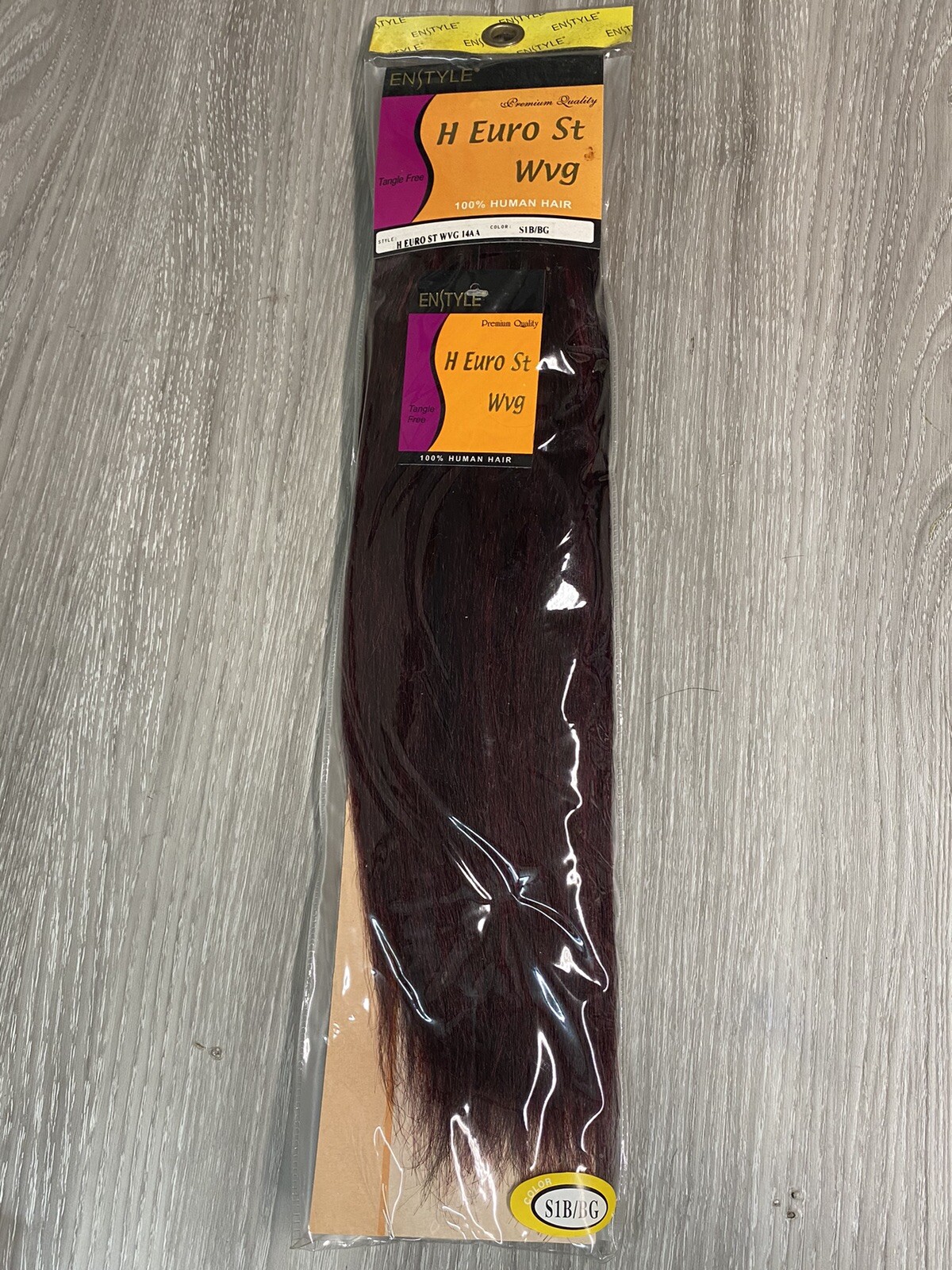 Enstyle H Euro St Weave 100% Human Hair Color S1B BG 15” New