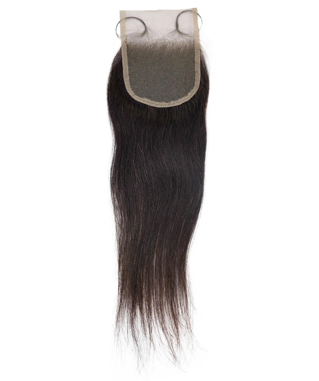 Amahle 4×4 Lace Closure Straight 12″ Natural Color 100% Human Hair Extensions