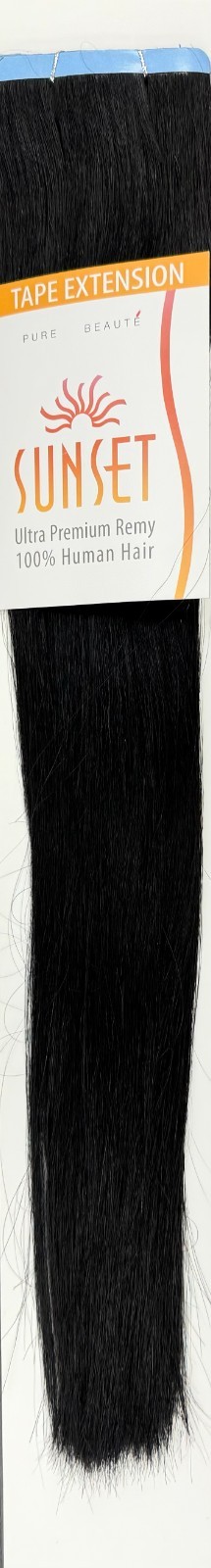 Sepia Sunset Ultra Premium Remy 100% Human Hair 18″ Tape-In Extensions 12pcs #1