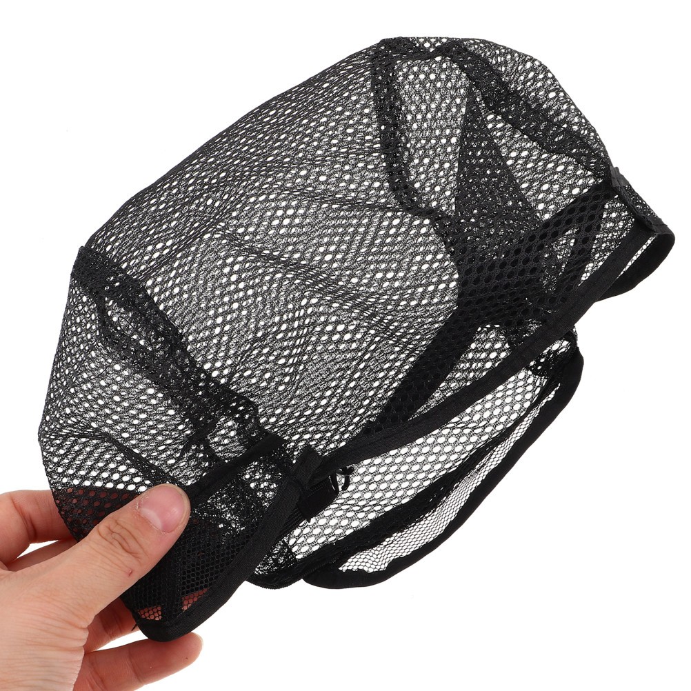 2Pcs Black Reusable Wig Net Caps Adjustable Mesh Hair Nets for Wig Making