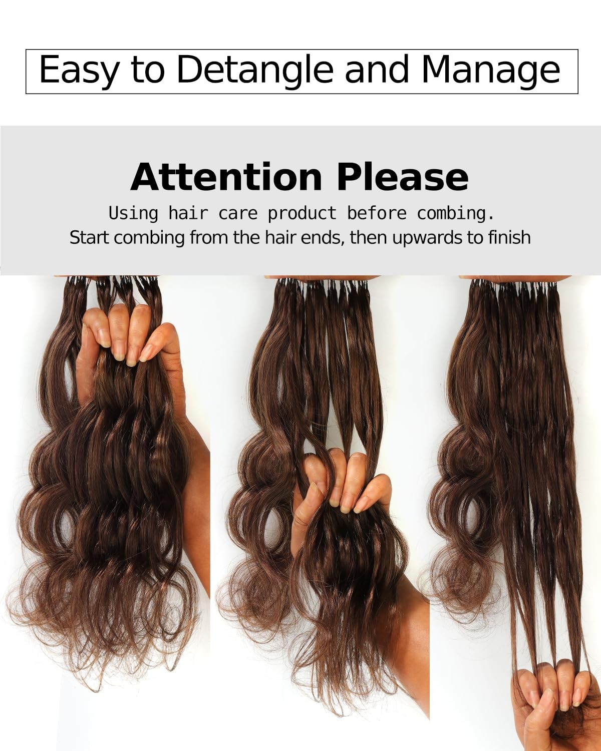 BEEOS Body Wave Crochet Human Hair 160g, Pre-Separated Miracle Knots Feather Cro