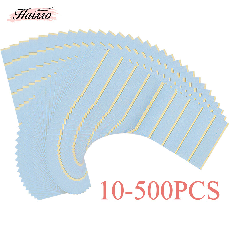 10-500pcs Replacement Double Sided Tapes Tabs for Tape in Human Hair Extensions