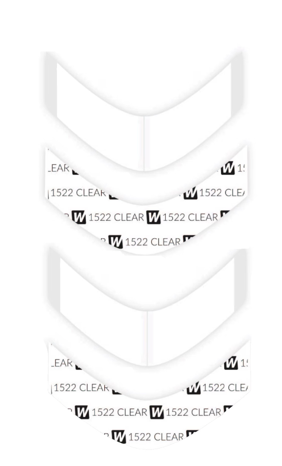 WALKER 3M 1522 ADHESIVE HAIRPIECE TAPE 108 PC A CONTOUR -TOUPEE,POLY WIG SYSTEM.