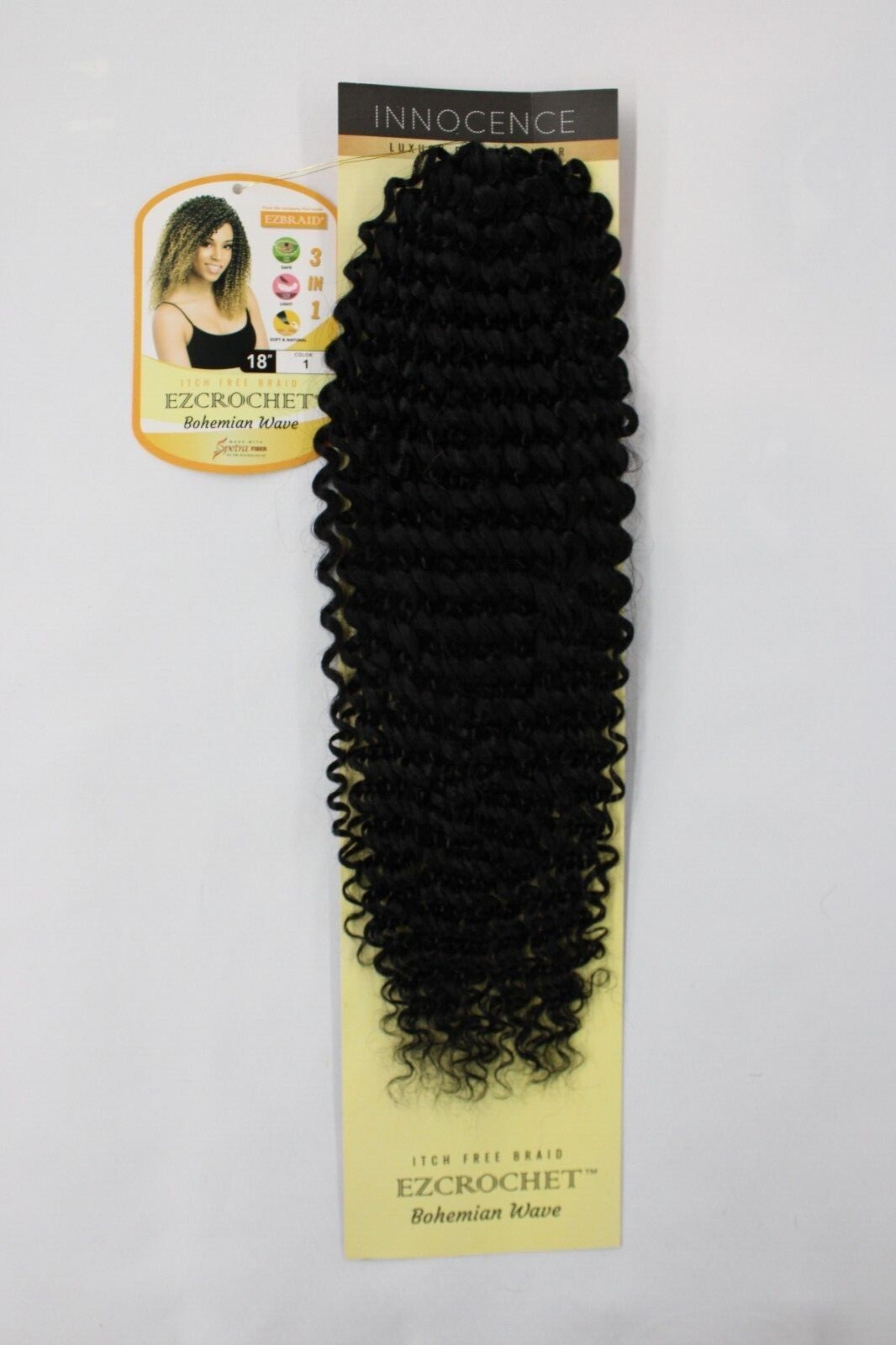 I&I Hair Innocence EZCROCHET Bohemian Wave Crochet Braiding Hair Spectra 18″