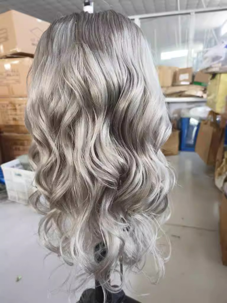 8A Brazilian Body Wavy Hair Remy Human One Piece 3/4 Half Wig Machine Weft Cap