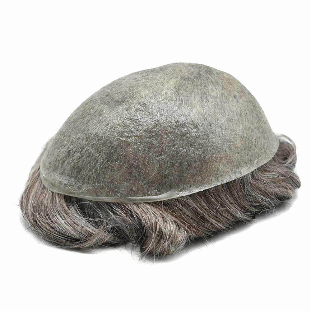 Ultra Thin Skin Mens Toupee Hairpiece Invisible Poly PU Hair Replacement Systems