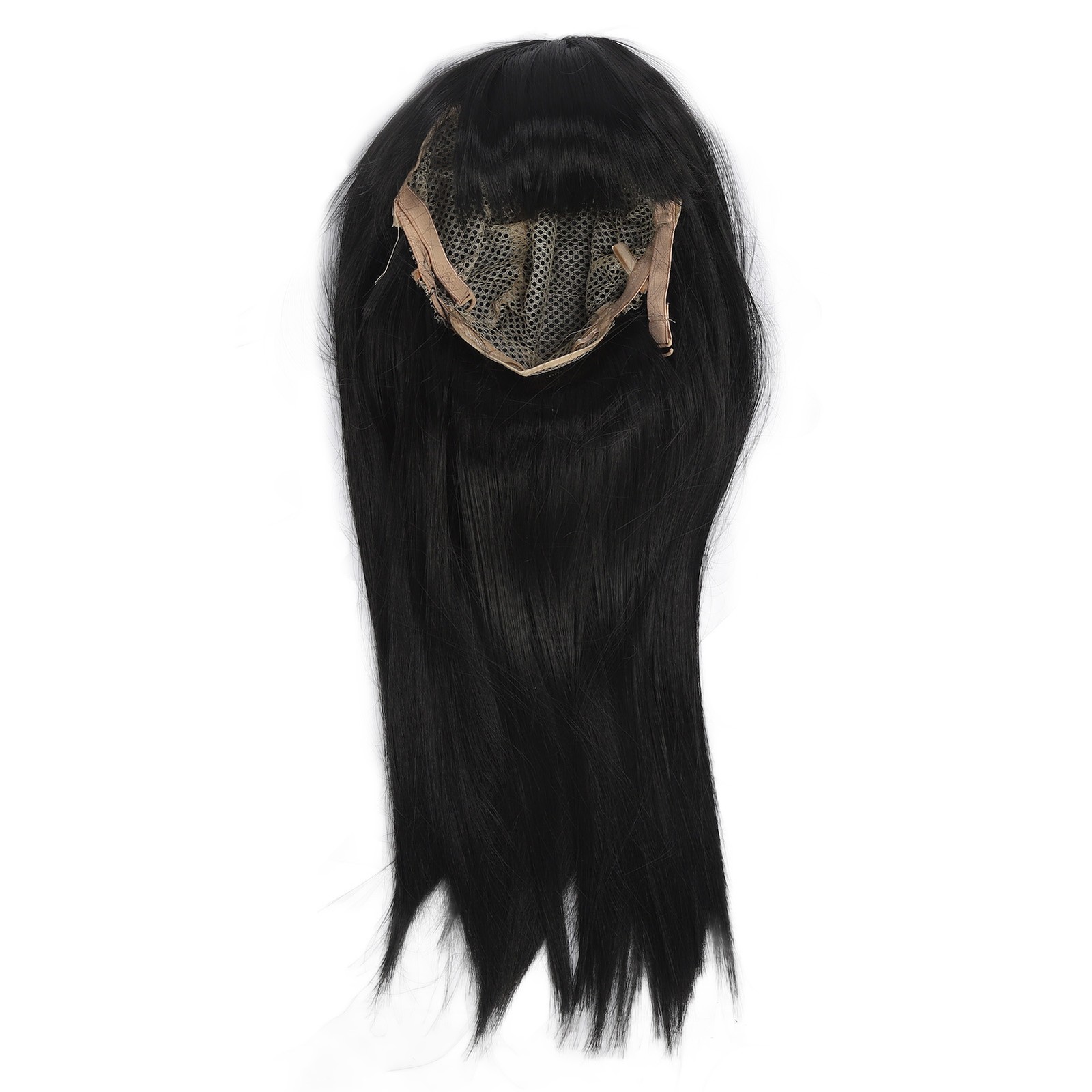 Children Wig Black Straight Hair Replacement For 3-8 Years Old Girls