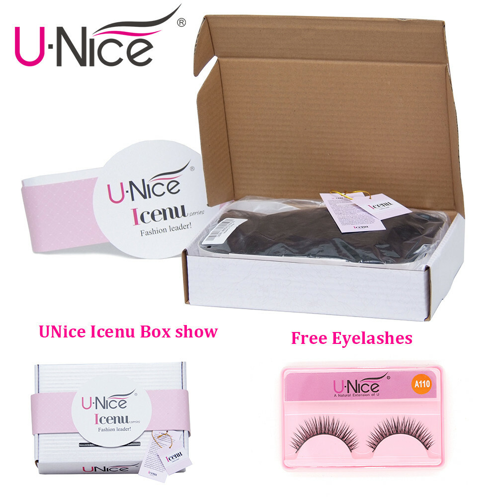 UNice Hair Indian Straight Human Hair Extensions Weaves 1-3 Bundles Weaves Wefts
