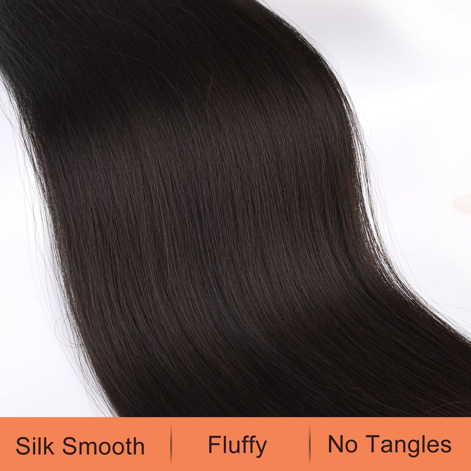 Ponytail Extensions Drawstring Long Straight Fake Pony Tail Natural Soft Clip…
