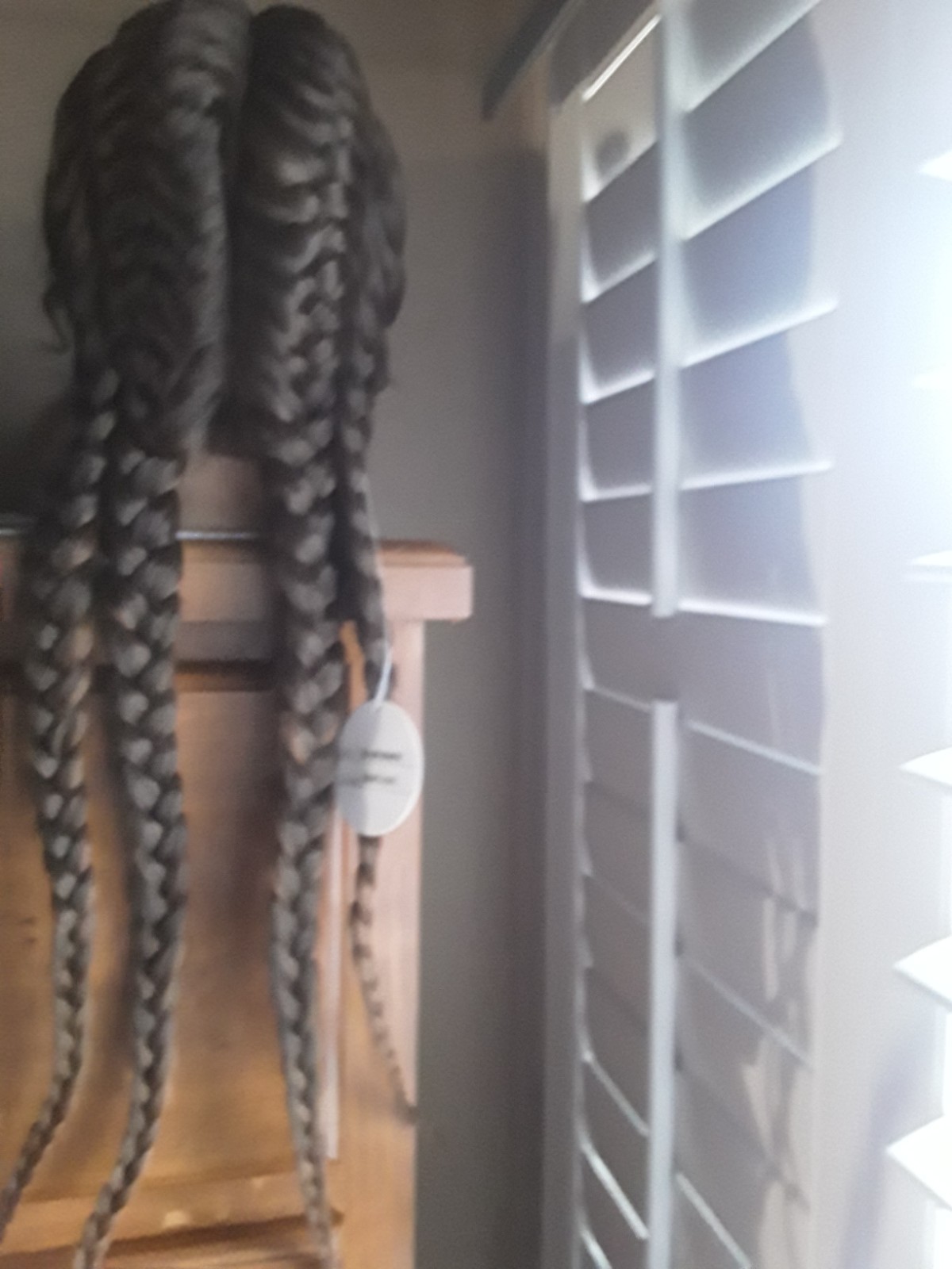 NewFreeShipping 28 Inch Lace Wig Quad Braided Dutch Easy To Install Baby Hairs