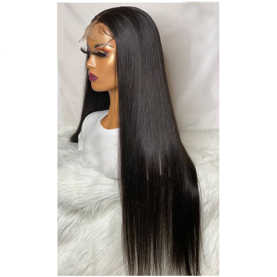 Scalp Top Silky Straight Brazilian Human Hair 5.5X4.5 PU Silk Base Closure Wig