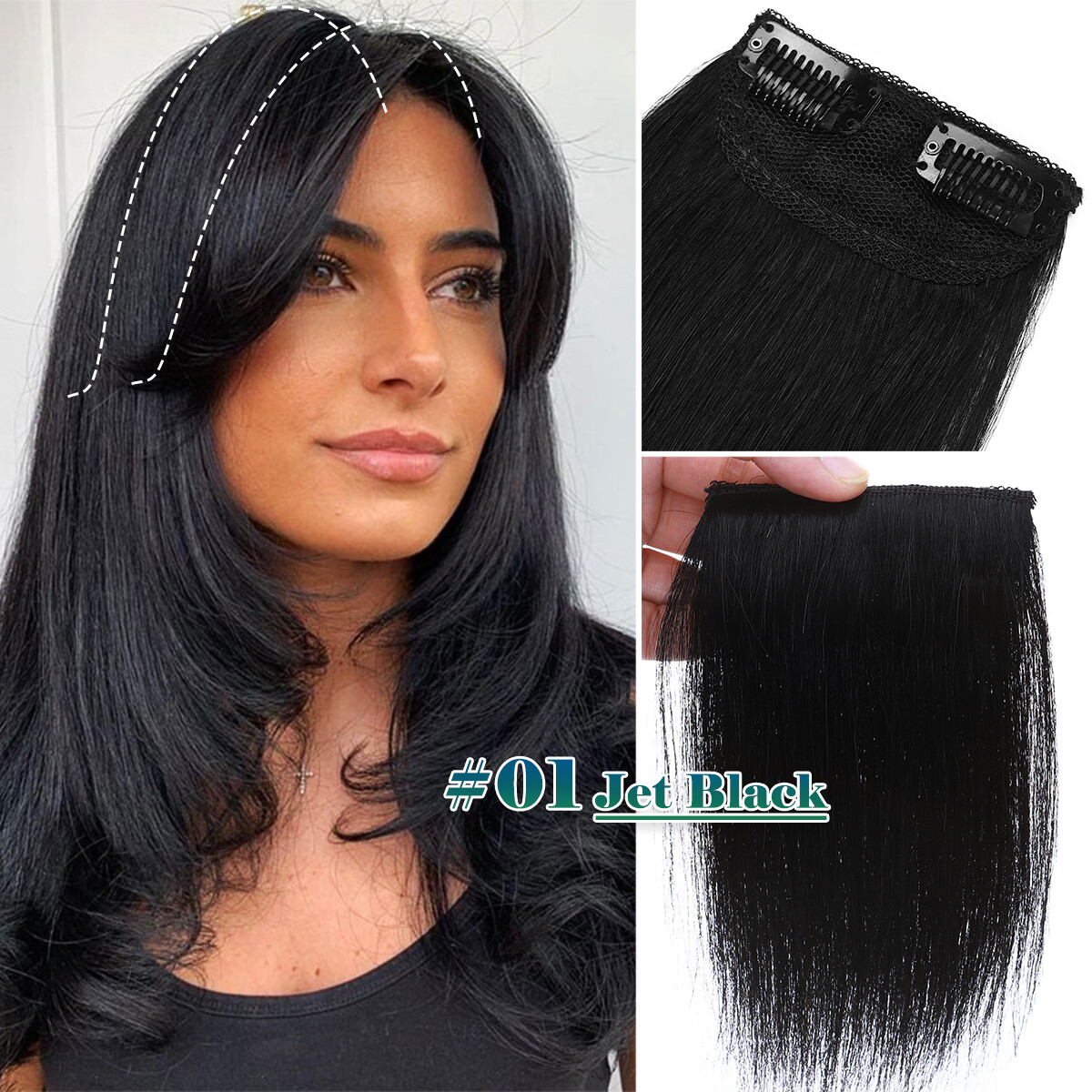 Clip In 100% Remy Real Human Hair Extensions 8PCS Full Head Highlight Blonde USA