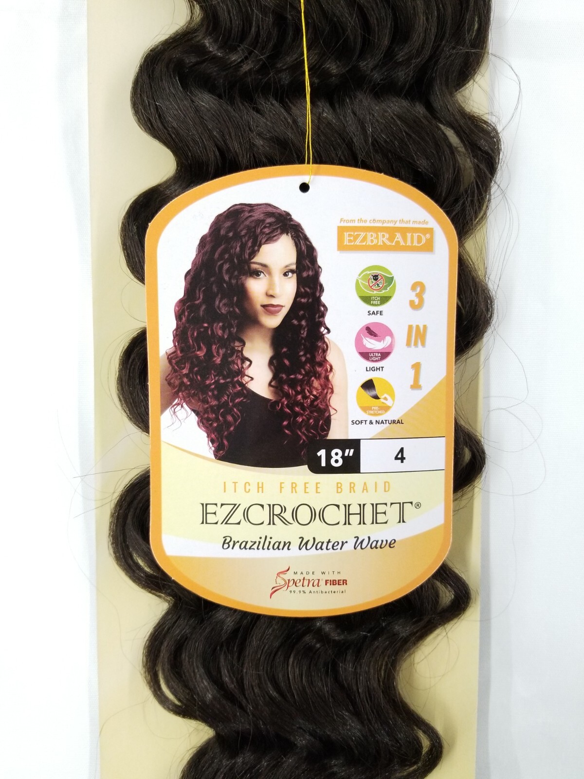 I&I Hair Innocence EZCROCHET Water Wave Crochet Braiding Hair Spectra 18″
